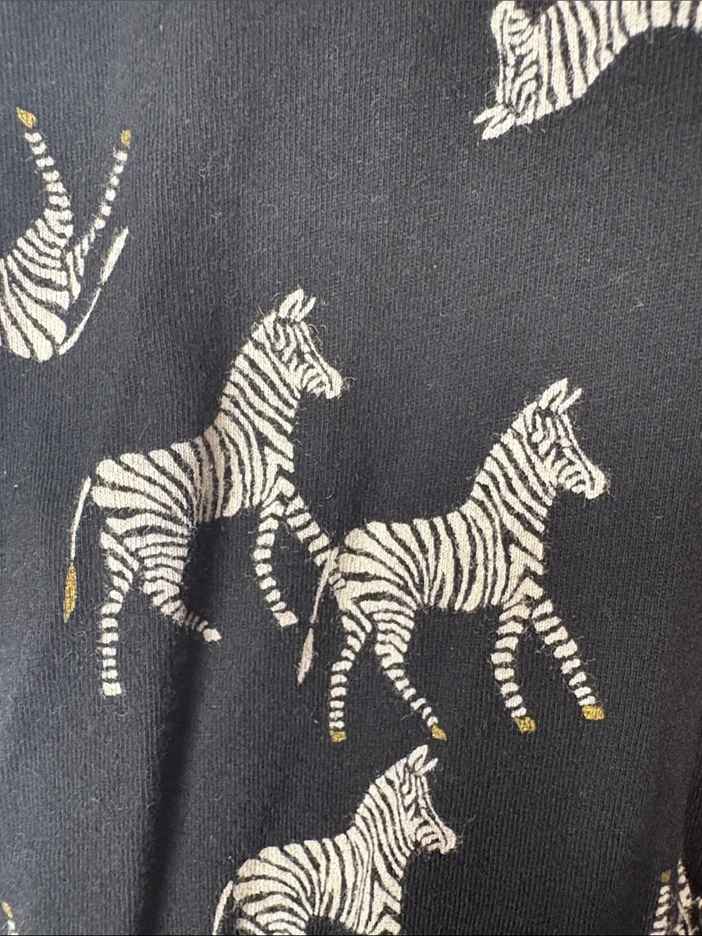 Old Navy Black Zebra Print Girls One-Piece Romper M (8)